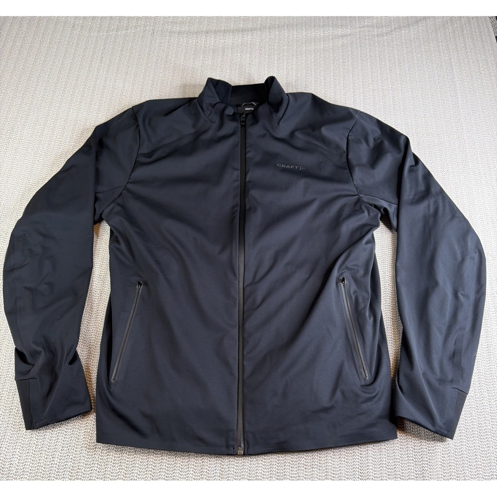 Craft PRO Nordic Ski Jacket Men's XL Black Primaloft Full Zip Softshell